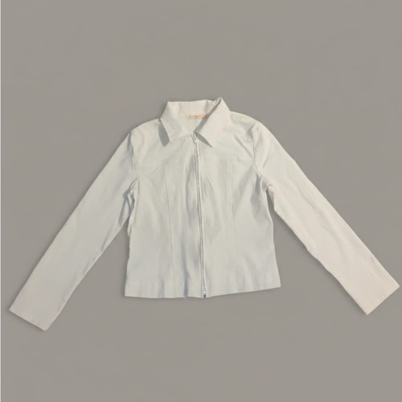 Forever 21 Cream Zip-Up Jacket - Picture 6 of 9